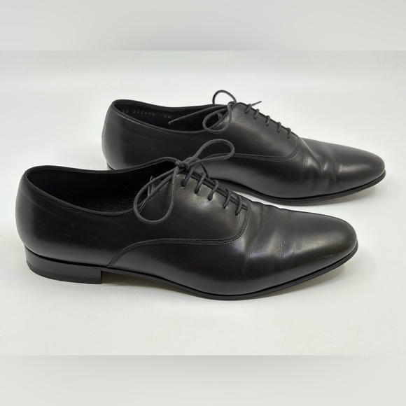 Saint Laurent Paris Black Leather Derby Size 40 - Picture 2 of 13